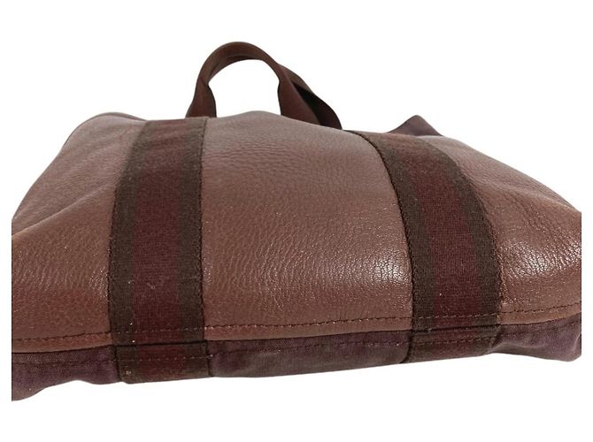 Hermès Hermes Half Leather Fourre-Tout Cabas Tasche Braun - Ansicht 6