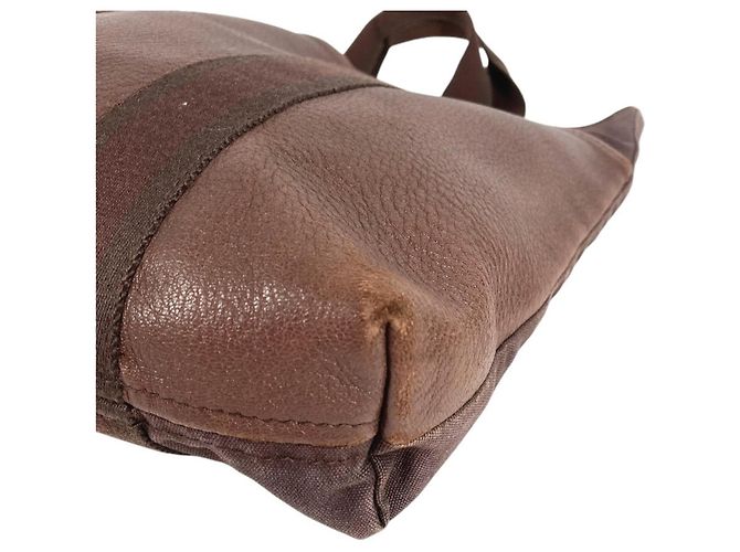 Hermès Hermes Half Leather Fourre-Tout Cabas Tasche Braun - Ansicht 7