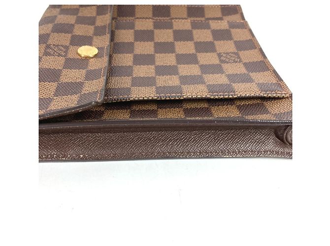 Louis Vuitton Damier Pimlico Pochette Crossbody Flap Shoulder Bag Marrom - vista 10