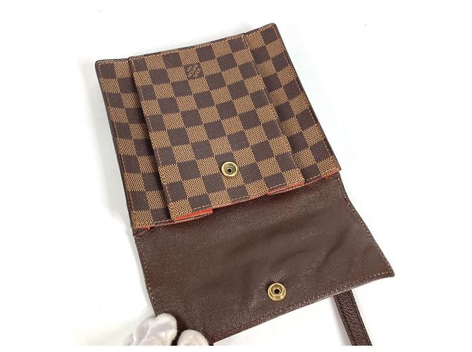Louis Vuitton Damier Pimlico Pochette Crossbody Flap Shoulder Bag Marrom - vista 12
