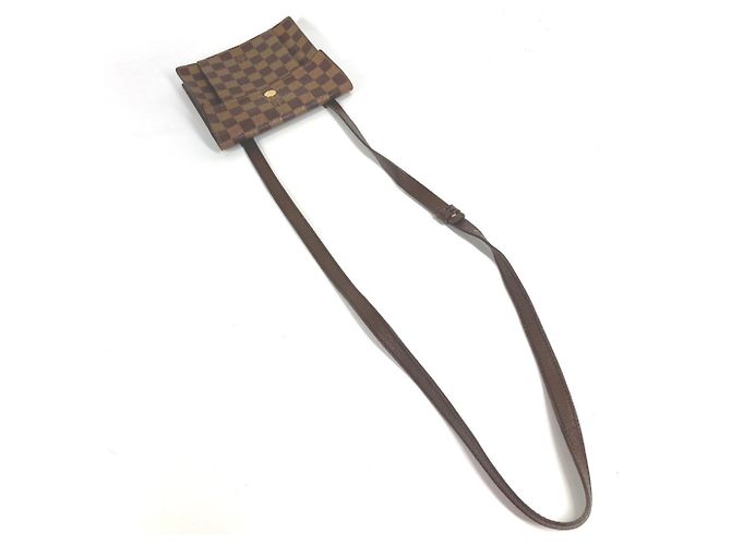 Louis Vuitton Damier Pimlico Pochette Crossbody Flap Shoulder Bag Marrom - vista 3