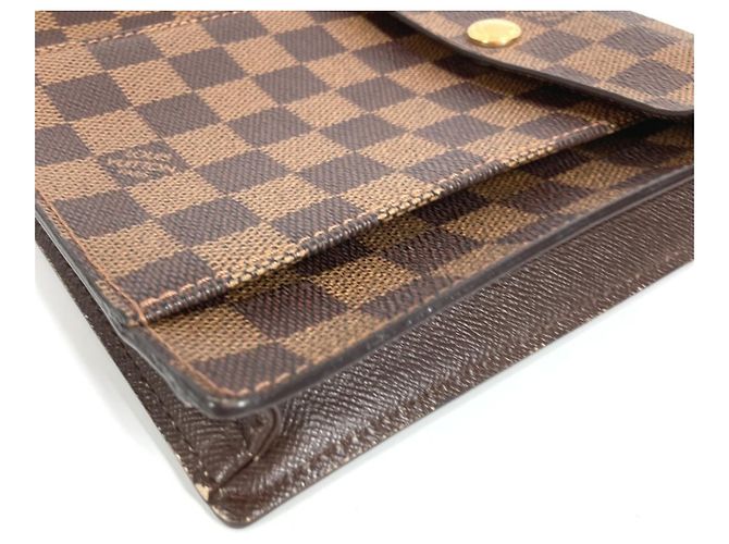 Louis Vuitton Damier Pimlico Pochette Crossbody Flap Shoulder Bag Marrom - vista 7