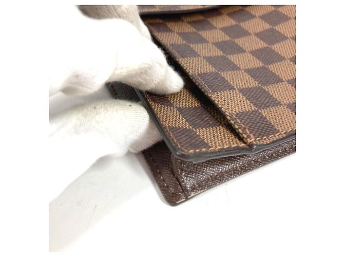 Louis Vuitton Damier Pimlico Pochette Crossbody Flap Shoulder Bag Marrom - vista 9