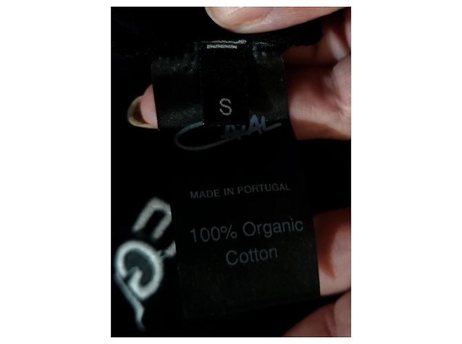 Autre Marque T-shirt CAZAL in cotone nero con logo Bianco - vista 12
