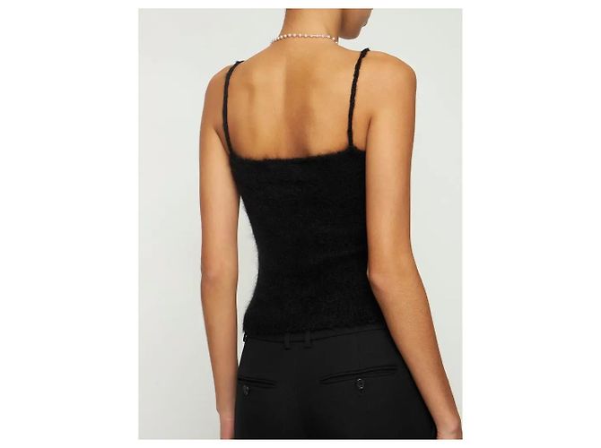 Autre Marque MUSIER Paris Canotta in misto mohair nero - vista 10