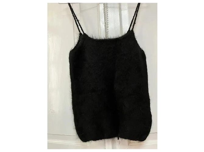 Autre Marque MUSIER Paris Canotta in misto mohair nero - vista 12