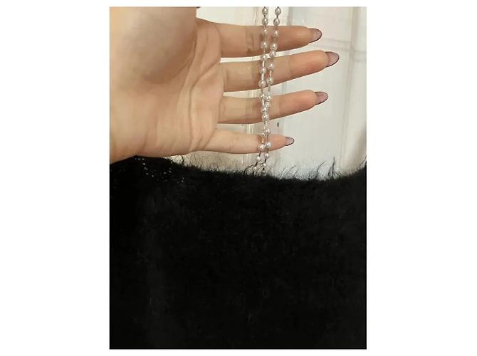 Autre Marque MUSIER Paris Canotta in misto mohair nero - vista 4