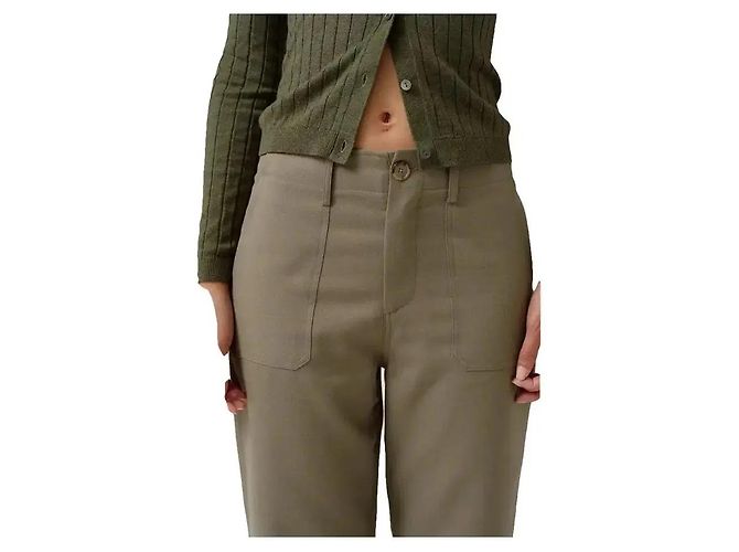 Autre Marque Musier Paris Weite Hose Khaki Größe 42 - Ansicht 3