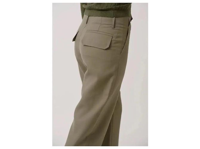 Autre Marque Musier Paris Weite Hose Khaki Größe 42 - Ansicht 4