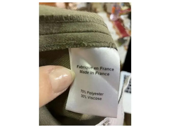 Autre Marque Musier Paris Weite Hose Khaki Größe 42 - Ansicht 8