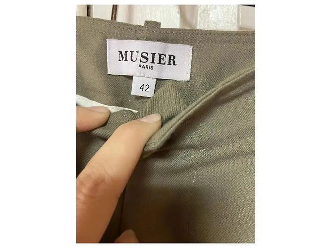 Autre Marque Musier Paris Weite Hose Khaki Größe 42 - Ansicht 9