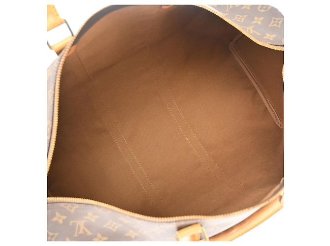 Louis Vuitton Keepall Monogram Canvas 50 Marrone - vista 3
