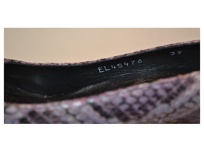 Décolleté in Pitone Stuart Weitzman Viola scuro - vista 3