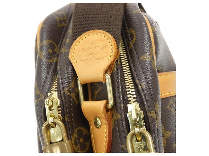 Borsa a tracolla Louis Vuitton Monogram Reporter Marrone - vista 8
