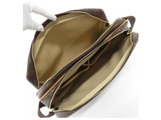 Borsa a tracolla Louis Vuitton Monogram Reporter Marrone - vista 9