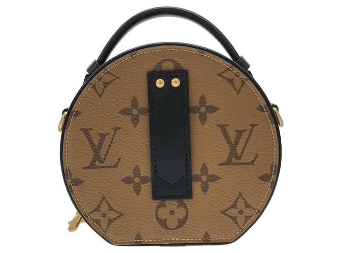 Borsa a tracolla Louis Vuitton Monogram Reverse Mini Boite Chapeau Marrone - vista 2