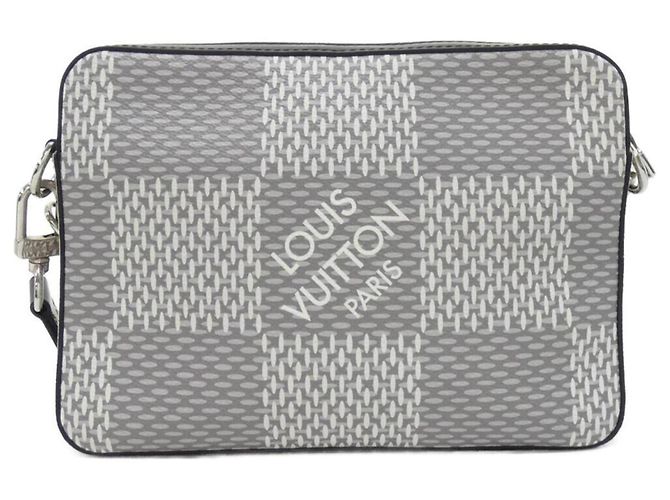 Borsa a tracolla Louis Vuitton Damier Graphite 3D Trio - vista 2