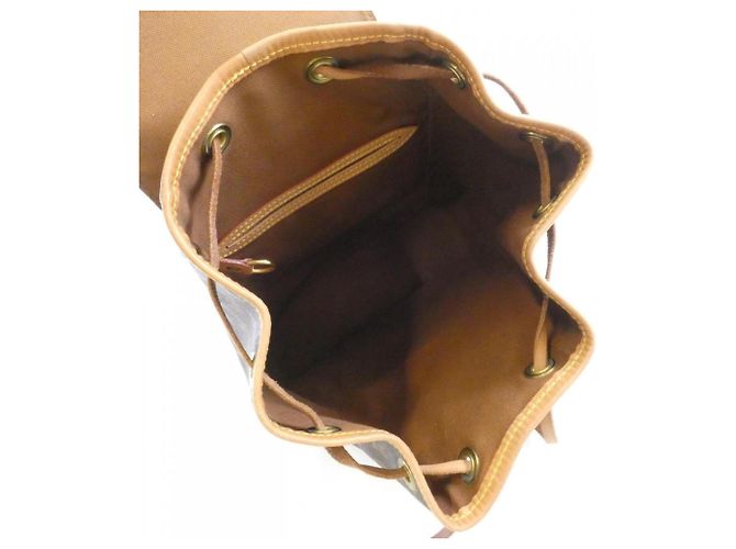 Zaino Louis Vuitton Monogram Montsouris MM Marrone - vista 10