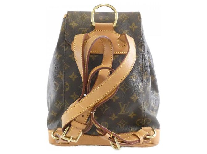 Zaino Louis Vuitton Monogram Montsouris MM Marrone - vista 2