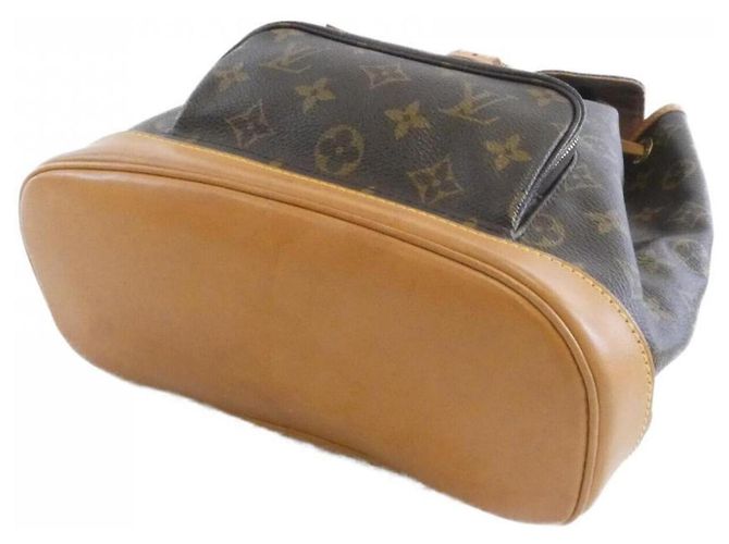 Zaino Louis Vuitton Monogram Montsouris MM Marrone - vista 3