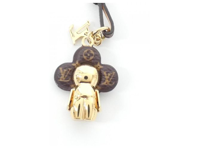 Borsa Charm Louis Vuitton Monogram Mini Vivienne Marrone - vista 3