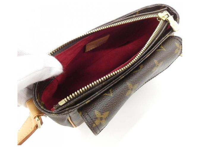 Borsa a Spalla Louis Vuitton Monogram Viva Cite PM Marrone - vista 7