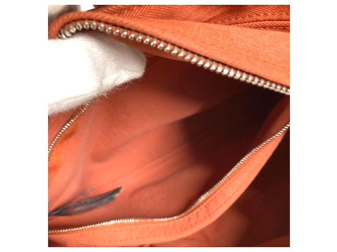 Hermès Borsa Tote Hermes Acapulco PM Arancione - vista 13