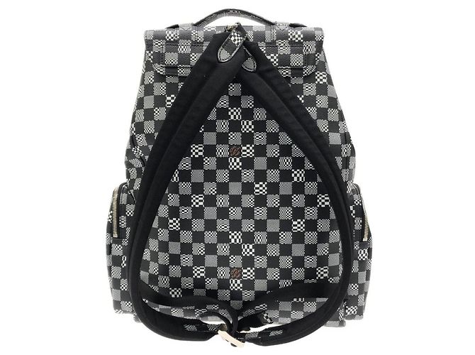 Louis Vuitton Damier Distorted Christopher MM Rucksack Schwarz - Ansicht 2