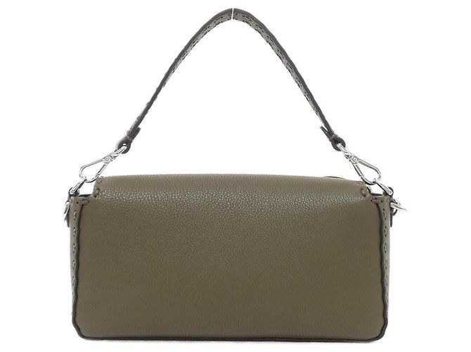 Borsa a tracolla Fendi SELLERIA Baguette Verde - vista 2
