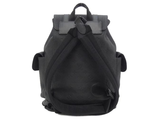 Zaino Louis Vuitton Taurillon Monogram Christopher PM Nero - vista 2