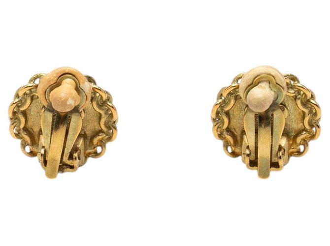 Chanel Coco Mark Vintage Clip-Ohrringe Golden - Ansicht 2