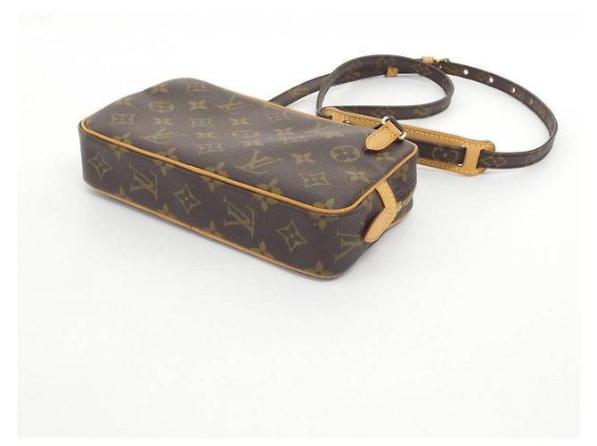 Borsa a Spalla Louis Vuitton Monogram Marly Bandoulière M51828 Marrone - vista 2
