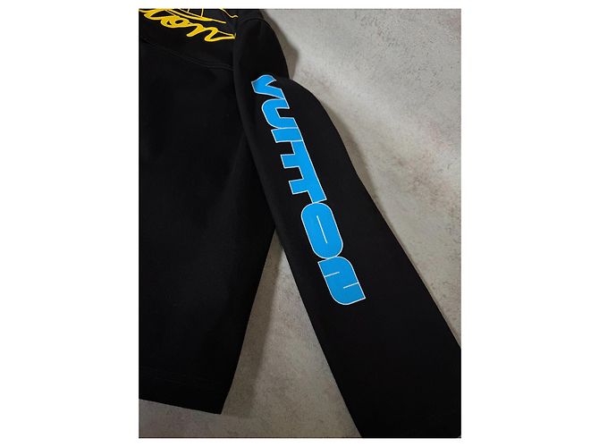 Louis Vuitton Giacca Racing Technique Nero Bianco Blu - vista 10