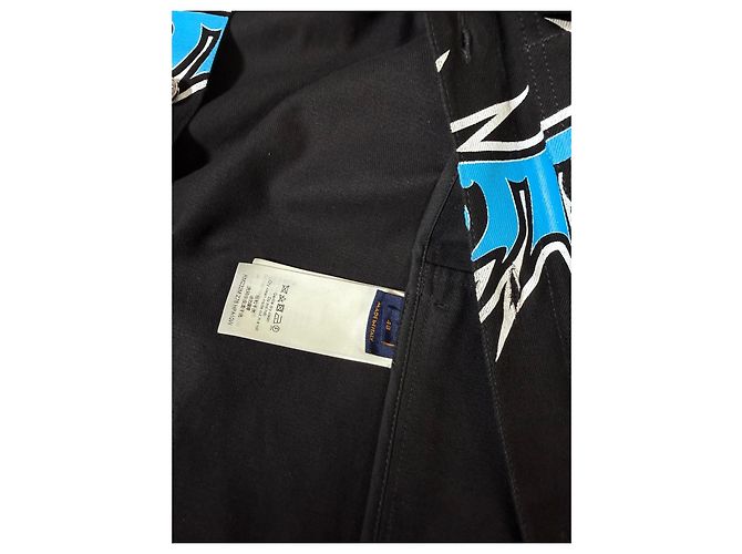 Louis Vuitton Giacca Racing Technique Nero Bianco Blu - vista 12