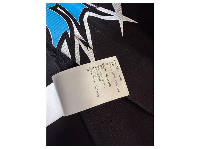 Louis Vuitton Giacca Racing Technique Nero Bianco Blu - vista 14