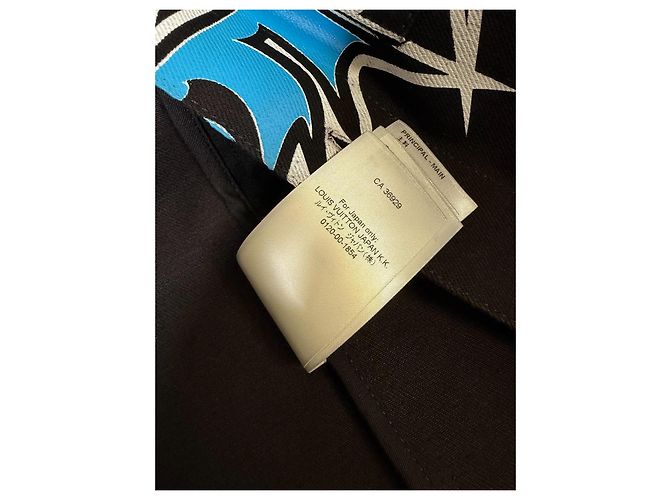 Louis Vuitton Giacca Racing Technique Nero Bianco Blu - vista 18