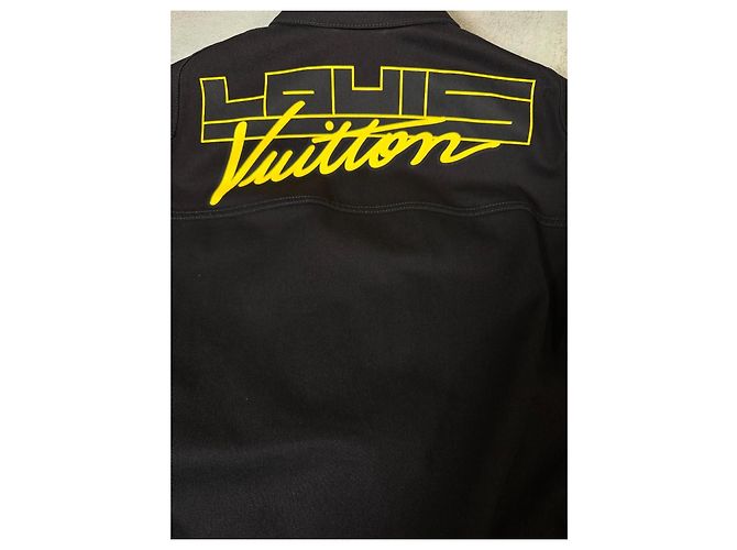 Louis Vuitton Giacca Racing Technique Nero Bianco Blu - vista 9