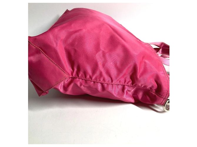 Tote Prada Triangle Logo Plate Bag Pink - view 3