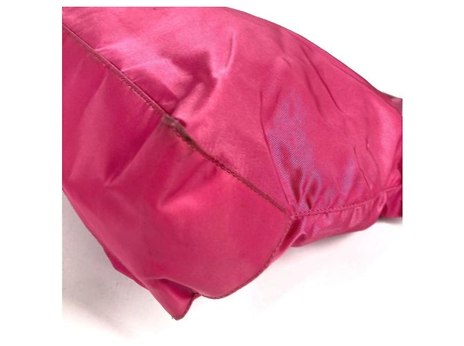 Tote Prada Triangle Logo Plate Bag Pink - view 4