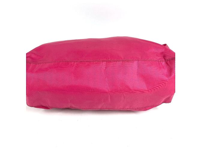 Tote Prada Triangle Logo Plate Bag Pink - view 5