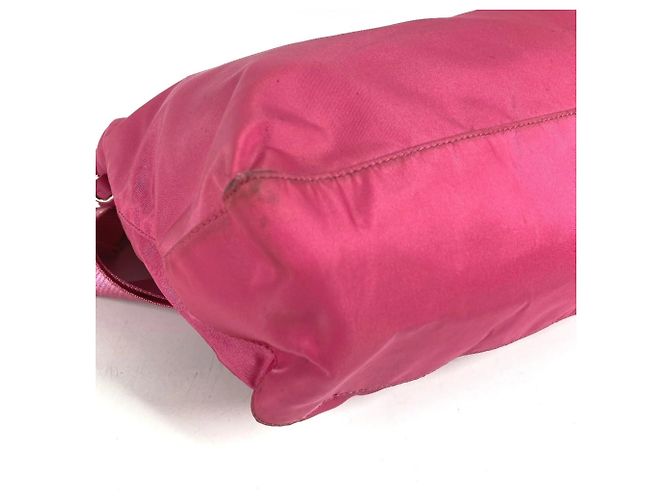 Tote Prada Triangle Logo Plate Bag Pink - view 6