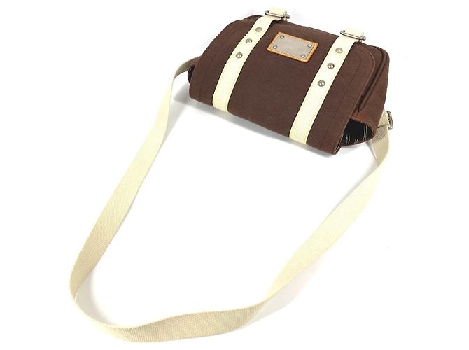 Borsa a Spalla Louis Vuitton Antigua Buzas PM Marrone - vista 5