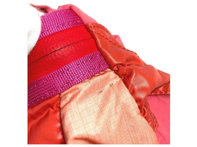 Pochette com mosquetão de corrente Chanel AS0431 Rosa Vermelho - vista 15