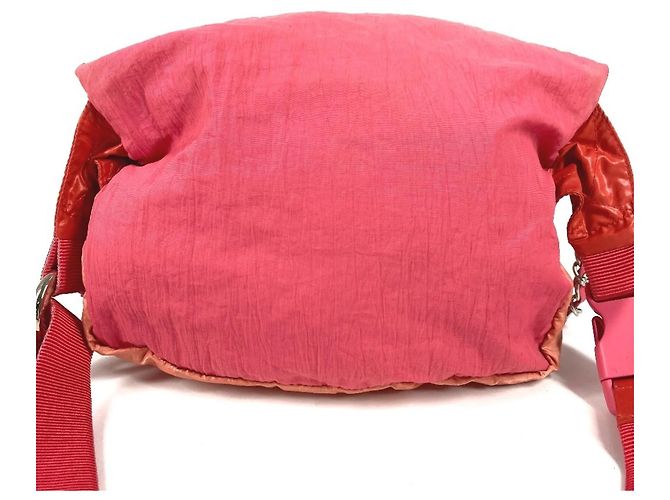 Pochette com mosquetão de corrente Chanel AS0431 Rosa Vermelho - vista 2