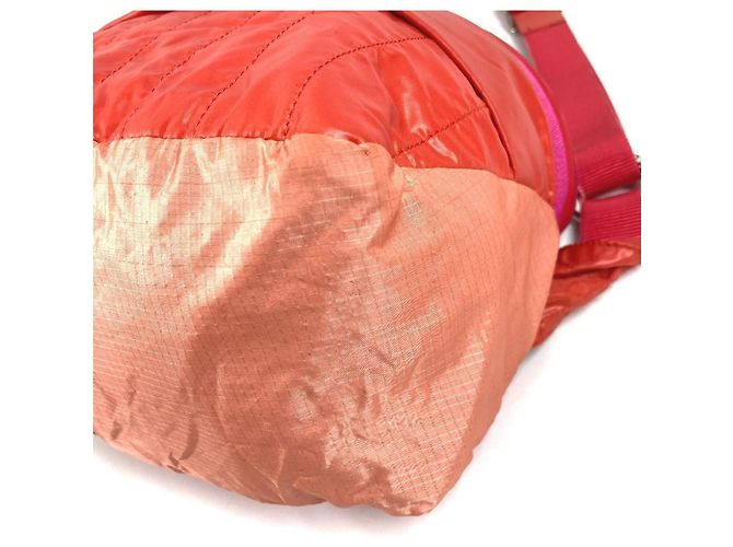 Pochette com mosquetão de corrente Chanel AS0431 Rosa Vermelho - vista 5
