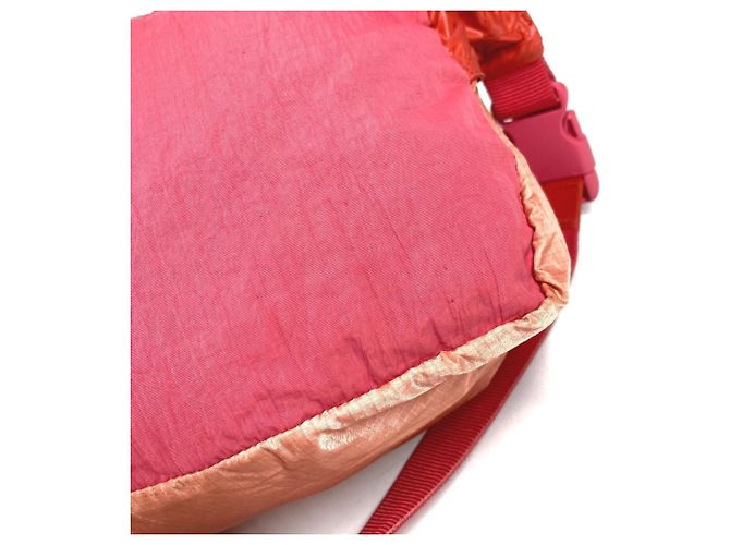 Pochette com mosquetão de corrente Chanel AS0431 Rosa Vermelho - vista 8