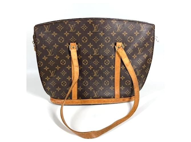 Borsa Tote Louis Vuitton Monogram Babylon Marrone - vista 3