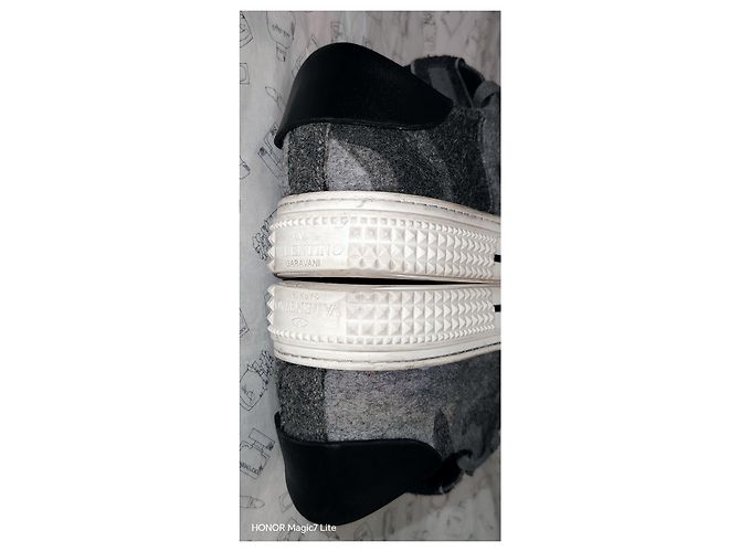 Sneakers Valentino Garavani Camouflage Nero Bianco Grigio - vista 5