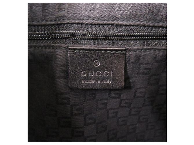 Borsa Jackie 00963 Gucci in pelle scamosciata Nero - vista 9