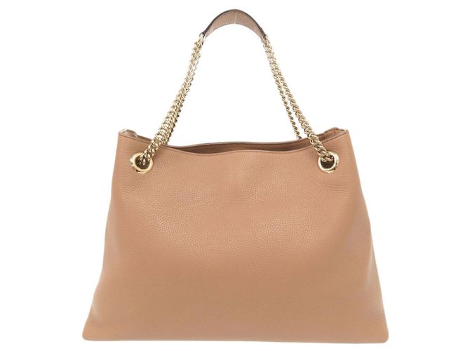 Gucci Soho Interlocking G Leder Tote Bag Beige - Ansicht 3